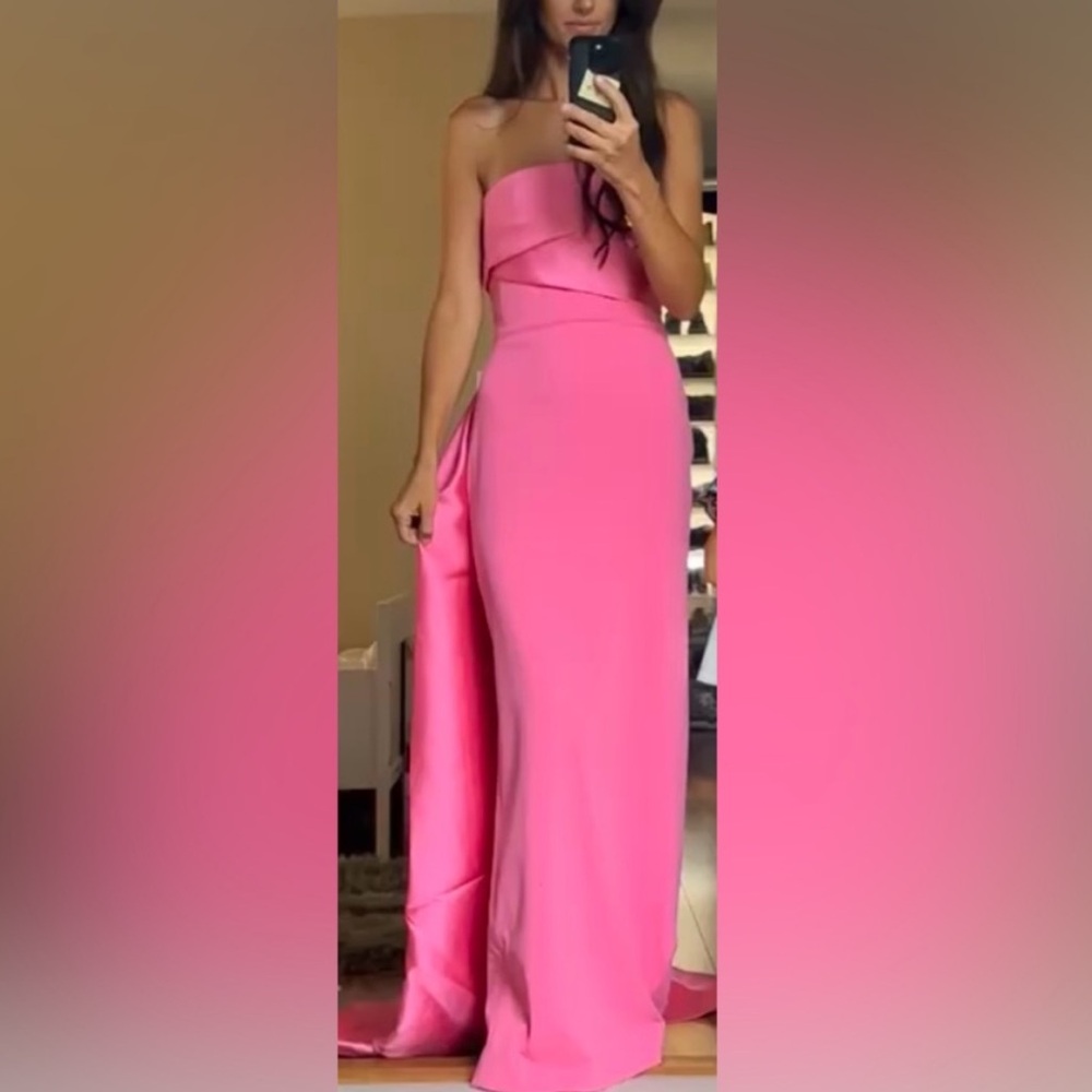 The Kinsley Maxi Dress in Rose Pink size UK 8 US 4